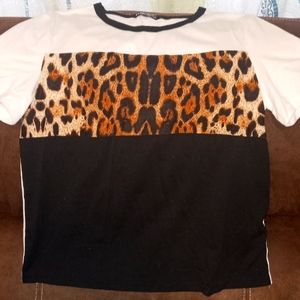 Shein color block tshirt